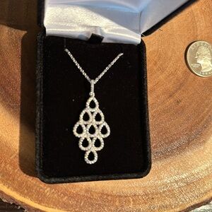 CZ and Sterling silver necklace